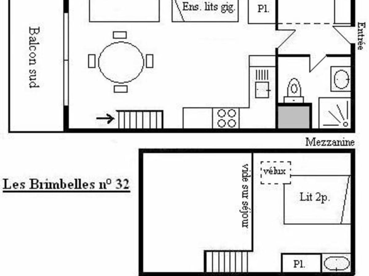 Studio Mezzanine 5 Pers Avec Balcon Sud, Coeur Meribel, Proche Pistes Et Commerces - Fr-1-180-304 Kültér fotó